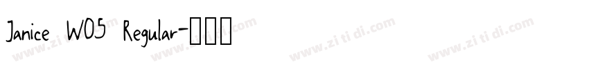 Janice W05 Regular字体转换